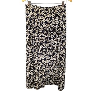 Vintage exact change Floral maxi skirt size women's 11